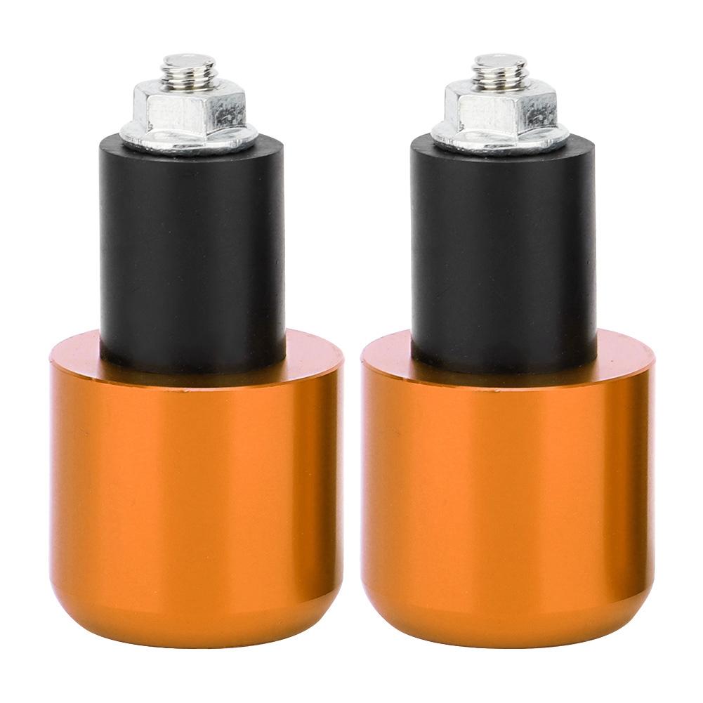 2 шт. Мотоциклетный модификационный аксессуар Заглушка торца руля для руля диаметром 22 мм (Золото)