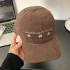Embroidery Small Flower Letter Baseball Cap Men And Women Versatile Big Head Circumference Showing Face Small Peaked Hat Sun Hat
