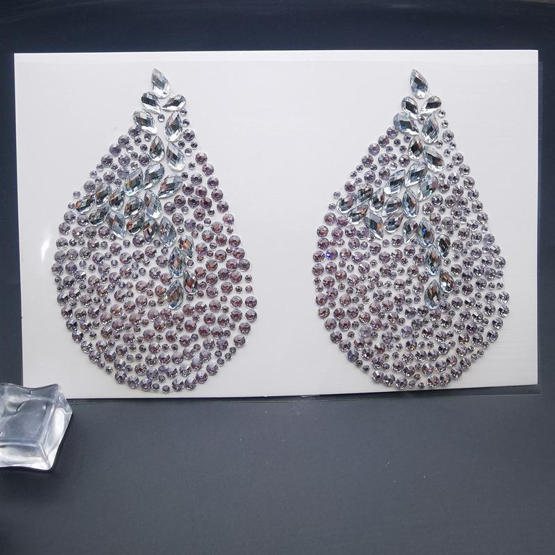 High-Quality Rhinestone Tattoo Stickers for Face and Nipple 