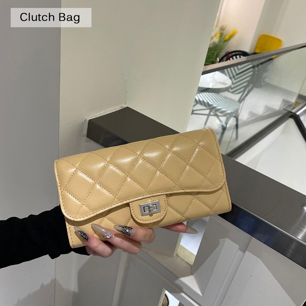 Diamond Quilted Small Shoulder Bag Genuine Leather Women Handbags Braided Chains Turnlock Crossbody Bags With Ball Cowhide Clutch Bag Without Logo