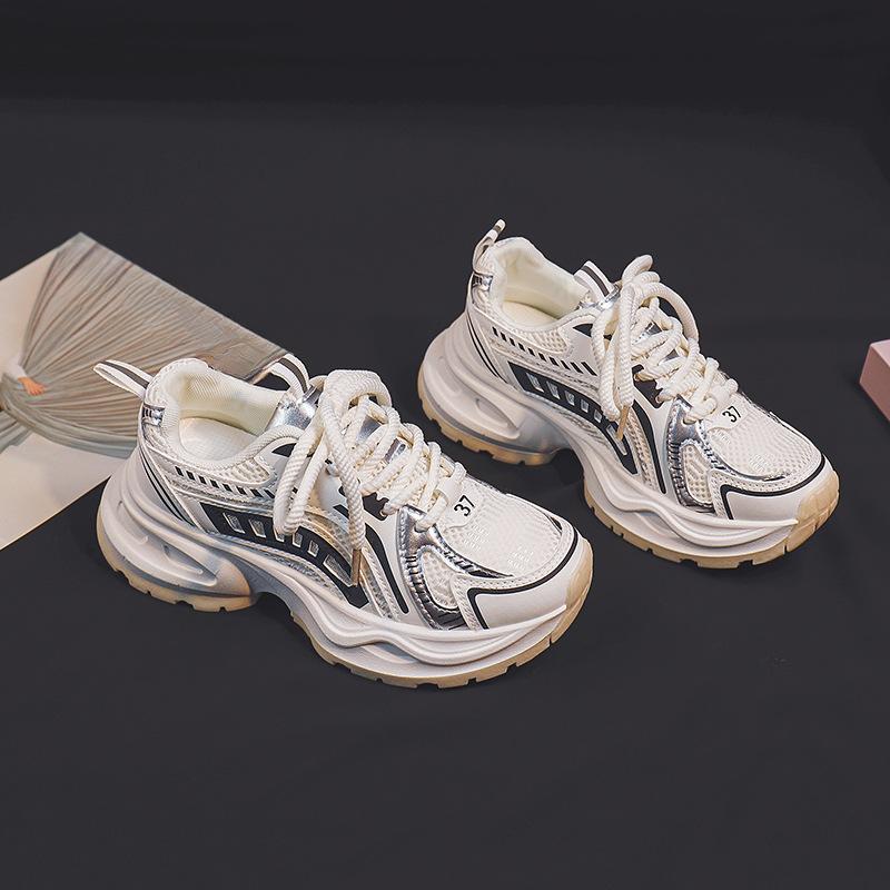 

Новые женские туфли, летние дышащие громоздкие кроссовки, женские повседневные кроссовки на платформе, нескользящие кроссовки для бега для мужчин 35