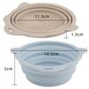 Foldable Silicone Makeup Brush Cleaning Bowl For Beauty Tools