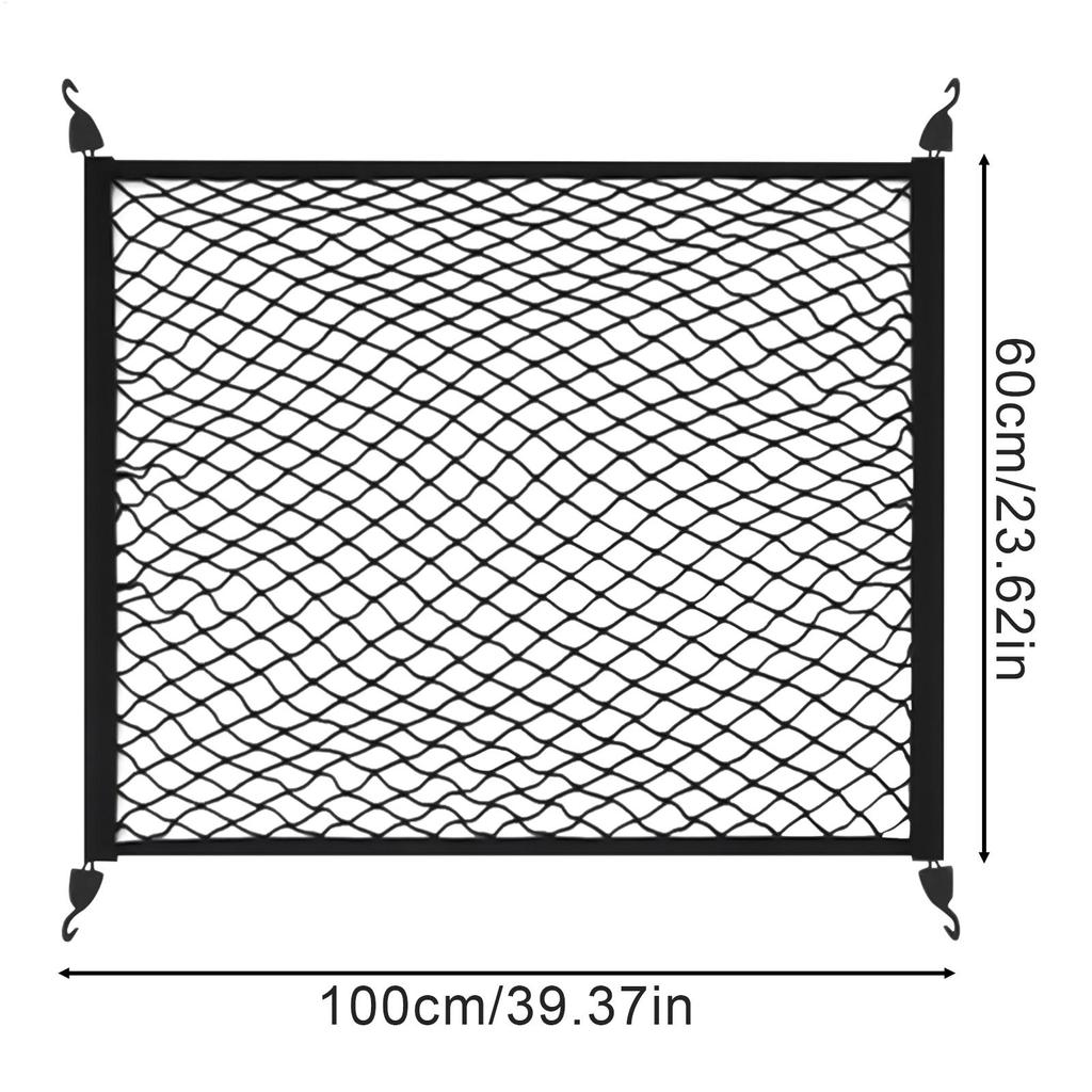 Trunk Net Vehicle Luggage Mesh Elastic Anti-Slip Car Trunk Luggage Net Luggage storage tools for Sedan SUV RV Trailer Outdoors