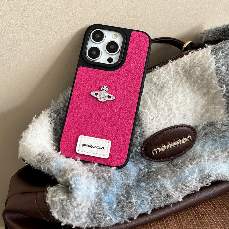 Rhinestone Planet High-end Mobile Phone Case for IPhone17Promax Light Luxury for Apple 16plus Women's Silicone