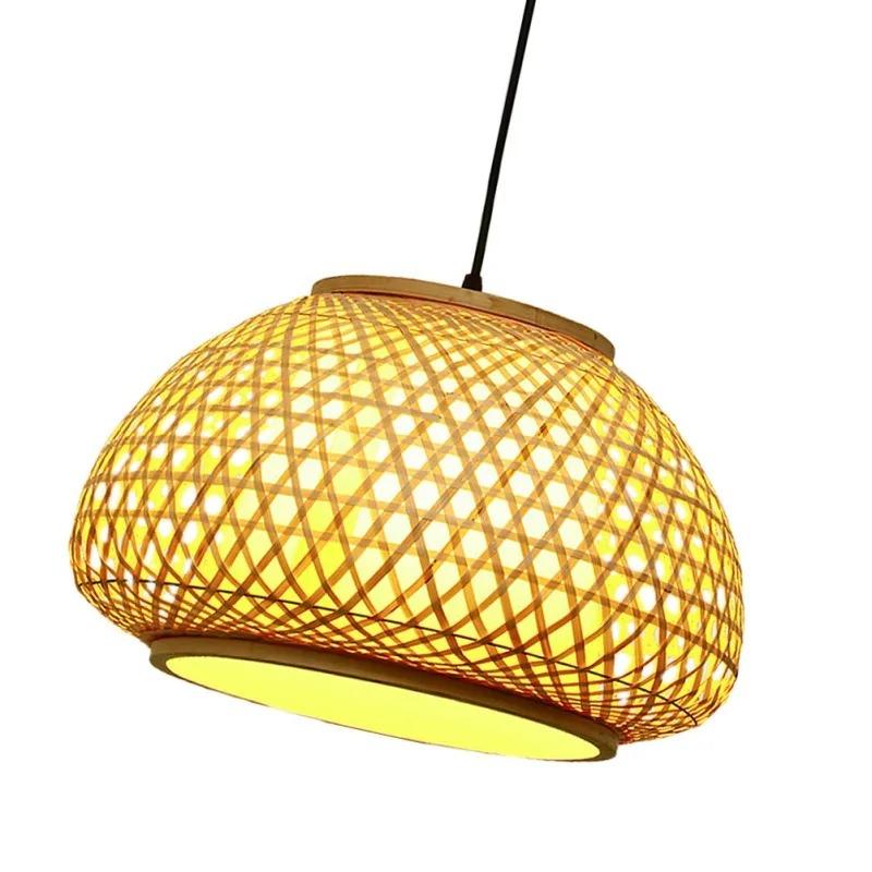 Bamboo Chandelier Rustic Loft Lamp Vintage Classical Suitable for Light Decoration Hotel Home Product Creative Ceiling Hanging