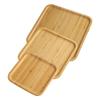 Kitchen Square Bamboo Serving Tray Tableware Tray Long Lasting Durability