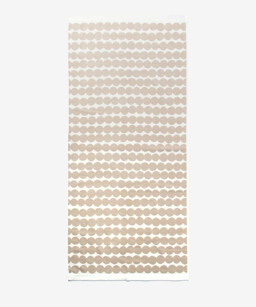 [Marimekko] Bath Towel 75136 Räsymatto bath towel 70x150cm BeigeWhite [Used]