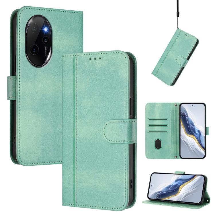 Linien-Spleißschnalle Retro Leder Handyhülle