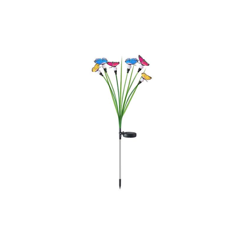 Solar Firefly Butterfly Outdoor Decorative Stake Lights (2-Pack)