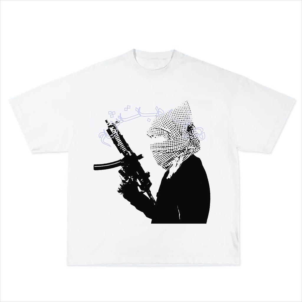 2025 Neues Essential Baumwoll-Unisex-T-Shirt Mode Druck Weich Atmungsaktiv Rundhals Mode Herren- und Damen-T-Shirts OnePiece