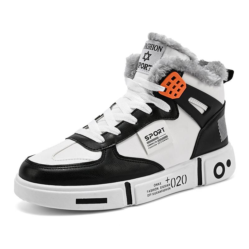 

Кроссовки Coupke из хлопка, зимние, теплые, на плоской подошве, высокие, повседневные, прогулочные туфли на плоской подошве, кожаные, удобные, для скейтбординга, для мужчин и женщин 44 синий