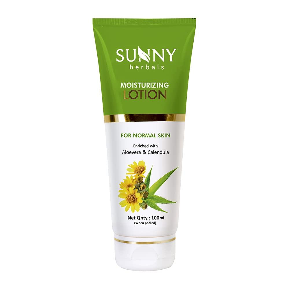 

Sunny Herbals Aloe Vera Moisturizing Body Lotion Calendula For Soft Smooth Daily Hydration All Skin Types 100 ml