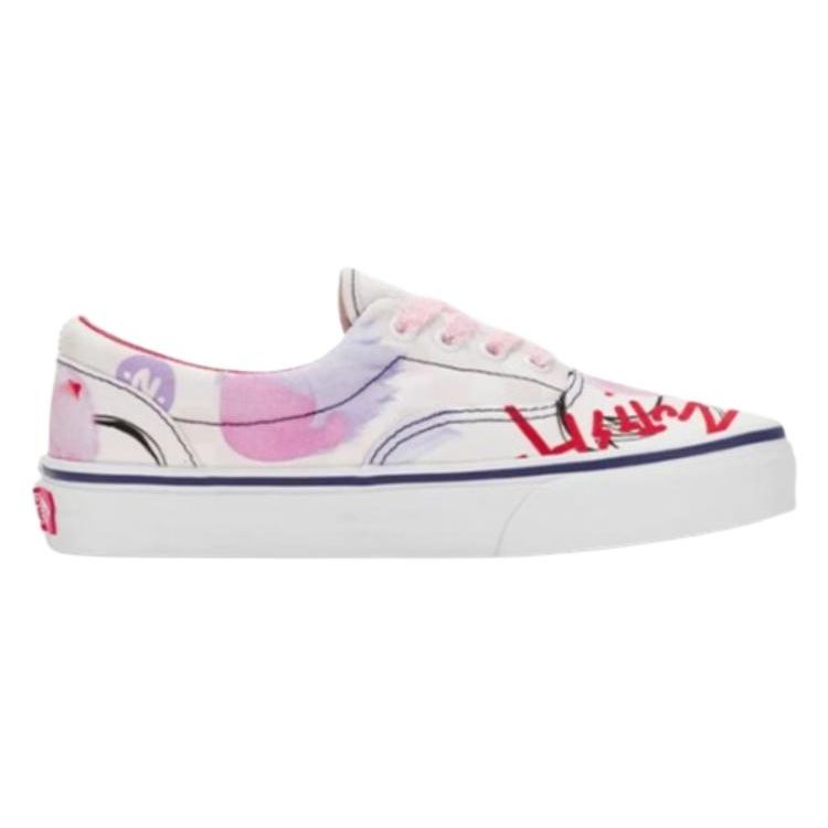 Vans Era X  Comfortable Casual Versatile Low-Top Skate Shoes Unisex Sneakers Pink White VN000EWZCY7