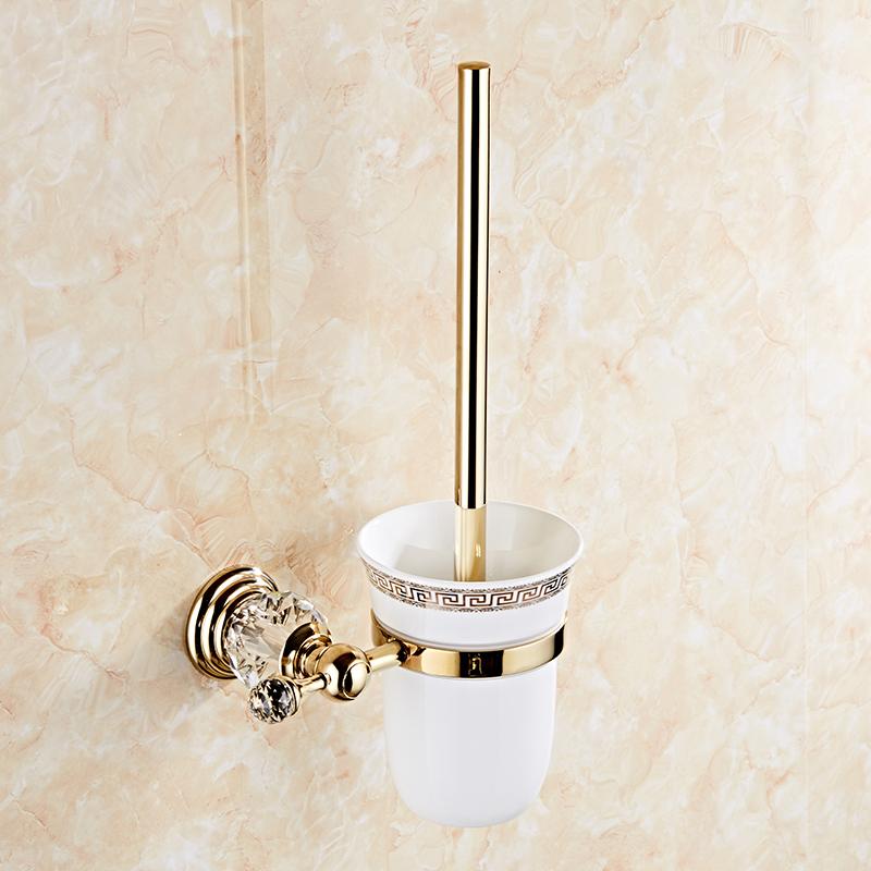 Bathroom Towel Shelf Gold Finished Bath Toilet Paper Holder Robe Hook Towel Rack Holder Tumble Holder Soap Basket ELG85400