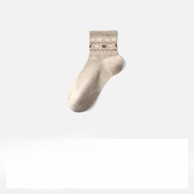 Sock Cotton Short Socks Pure Cotton White Boat Socks Summer and Spring All-cotton Socks