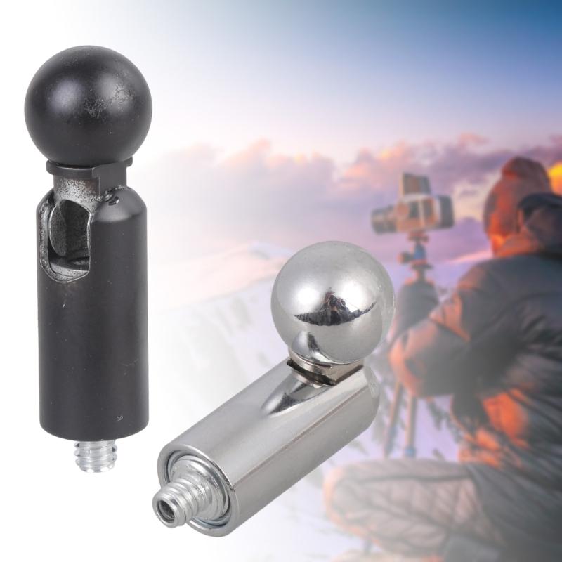 Ballhead Adapter 17mm Socket 1/4Inch Screw Secure Attachment Of Mobile Devices To Professional Tripods Vehicle Holders