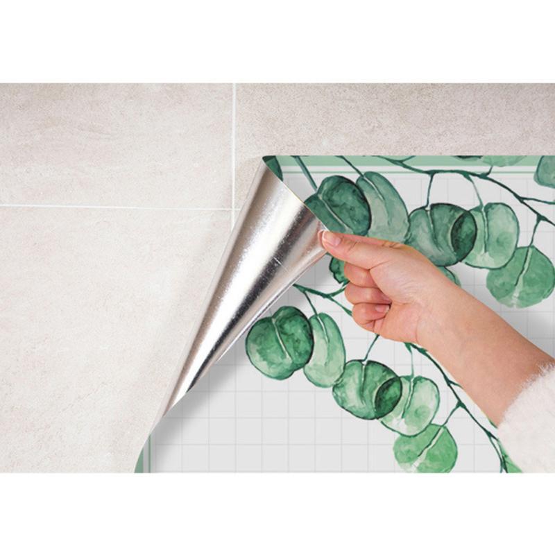hot! Waterproof Self-adhesive Kitchen Decorative  Wallpaper High Temperature Anti-oil Sticker