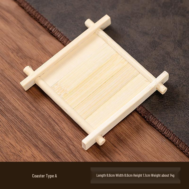 Bamboo Coaster & Decorative Tea Cup Tray