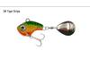 Cyclone 3 Metal VIB Bass & Mandarin Fish Lure with Spinning Slider, Long Cast, Enhanced Blood Bar & Treble Hook.