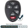 2Pcs Silicone 6 Buttons Key Fob Cover Remote Case Keyless Protector Compatible with Chevrolet Chevy Suburban Tahoe Traverse GMC Acadia Yukon Buick