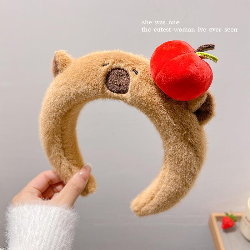 Cartoon Plüsch Ratatouille Stirnband: Süßes japanisches & koreanisches Haaraccessoire zum Gesichtswaschen