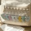 Alloy Hardware Keychain Heart Shaped Key Ring Stylish Keychain Pendant  Women Accessories