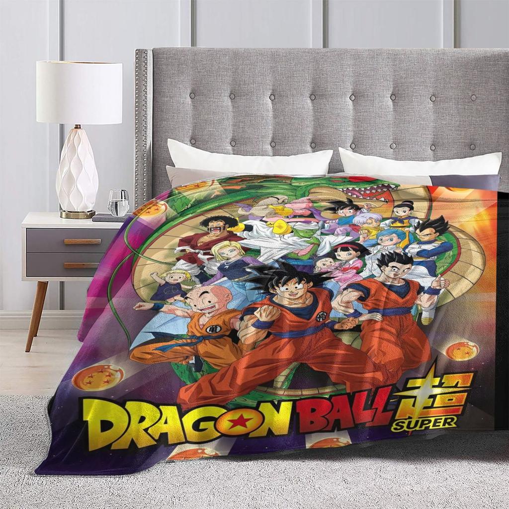 Anime D-Dragons B-Balls Soft Blankets Travel Plush Throw Blanket Funny Bedroom Flannel Bedspread Sofa Bed Cover