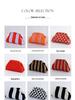 2025 Versatile Striped Knitted Handbag: Cloud Design, Large Capacity, Color Block, Daily Use.