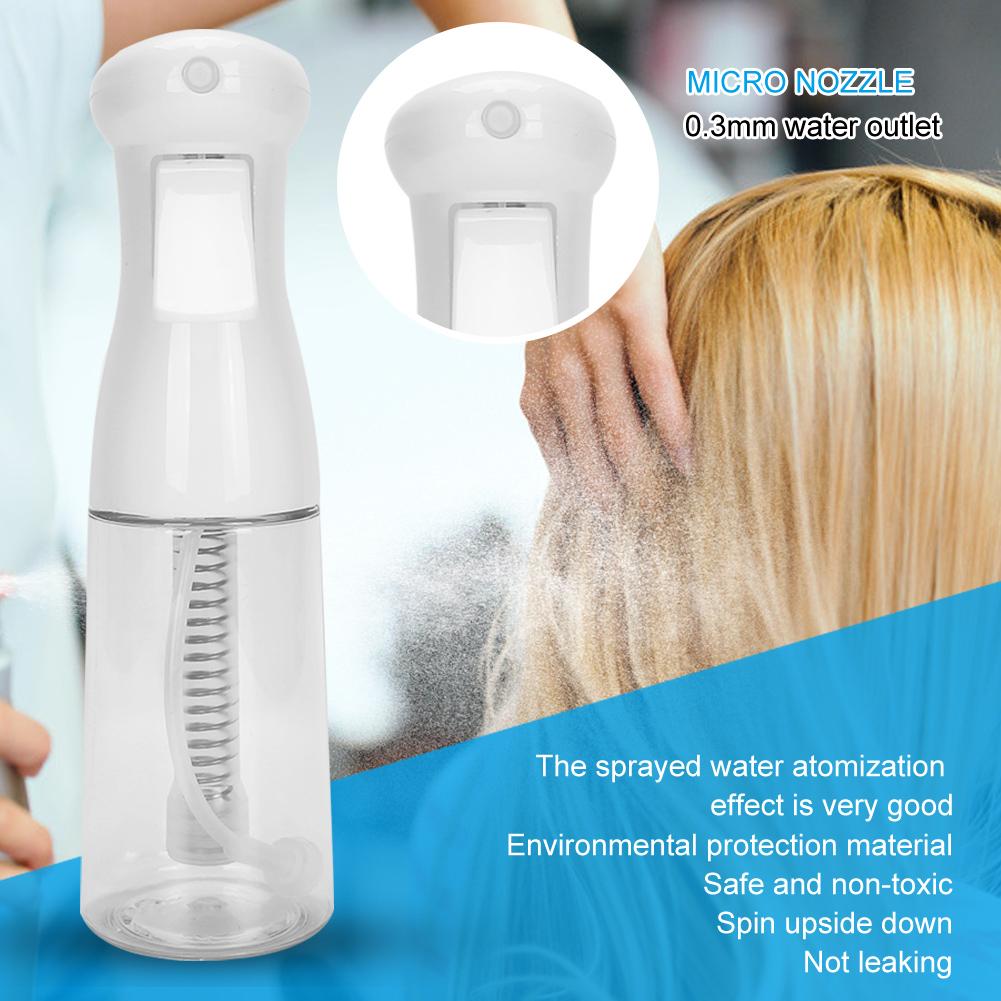 Salon Fine Mist Hairdressing Spray Bottle Hair Styling Watering Can Kettle 200mlWhite