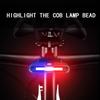Solar-powered Bicycle Rear Light for Night Riding Intelligent Light-controlled Warning Light for Mountain Bikes and Children's Balance Bikes with