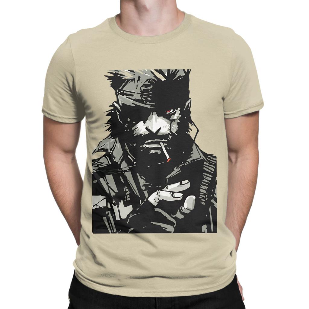 Solid Snake Mgs Graphic 100 Cotton Tshirt Metal Gear Solid Tees Tops For Unisex