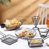 French Fries Basket Snack Bucket Fried Chicken Chip Storage Basket Food Frying Basket Oil Strainer Creative Tableware Container