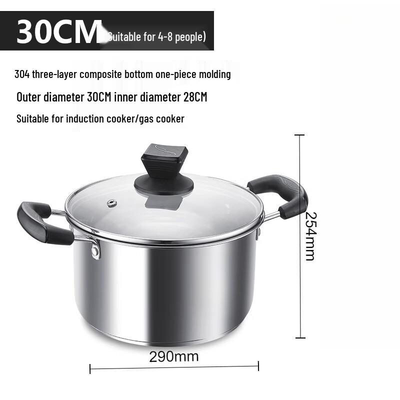 Sule 304 Stainless Steel Non-stick Soup Pot