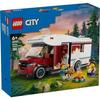 LEGO City Kamper Zabawka Wakacyjna Prezent Urodzinowy Klocki Edukacyjne Chłopcy Dziewczynki Dzieci 6 Lat 7 8 9 Pojazd Miniatura 60454