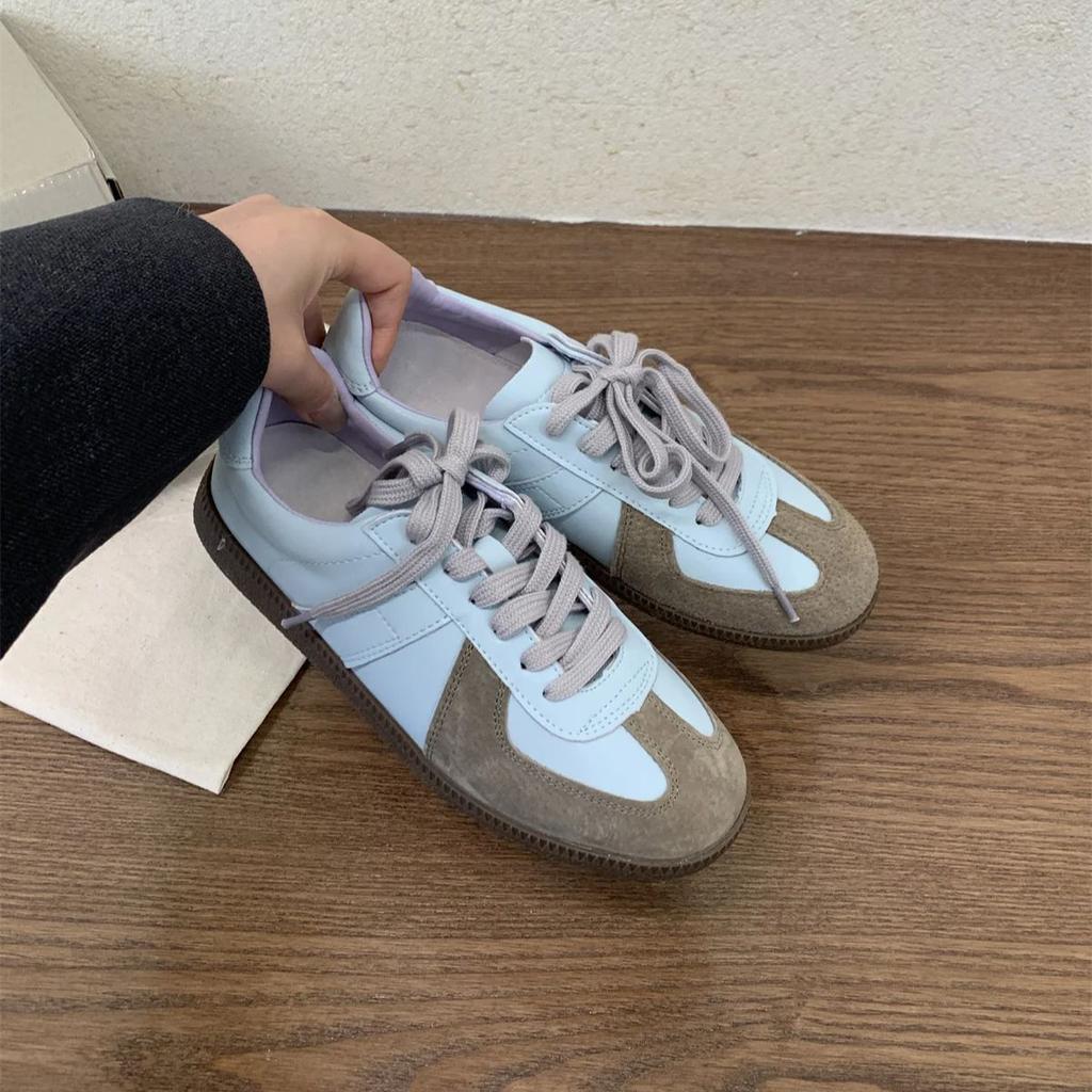 Hot Sales Flat Sneakers For Women Lace Up Round Toe Outdoors Running Shoes Woman Casual Comfort Women's Sports Shoes 2024 New