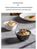 Luxe Keramisch Westers Steak- en Dessertbord met Steenstructuur - Perfect voor Hotels en Huizen