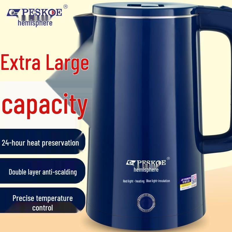 Large Stainless Steel Electric Kettle with Auto Power-Off, Ideal for Home or Dorm Use