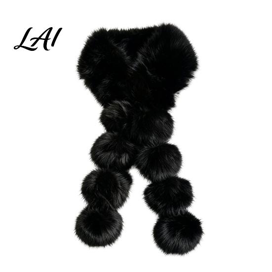 Winter Warm Scarf for Women Faux Fur Scarf Neck Warmer with Magnetic Buckle Elegant Gift Draping Design Plush Long Soft Collar Cold Weather