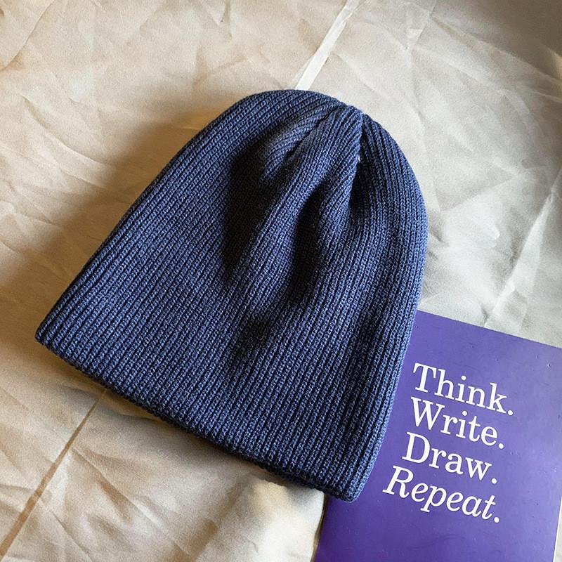 Vintage Knitted Winter Hat With Thick Warm Acrylic For Men And Women