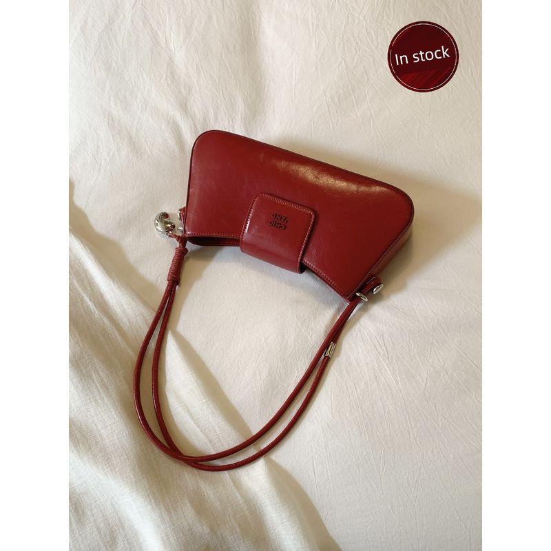 

South Style Chio2nd Heart Circulation Baguette Underarm Bag Women s Red Bag Female Wedding Bag Shoulder Messenger Bag