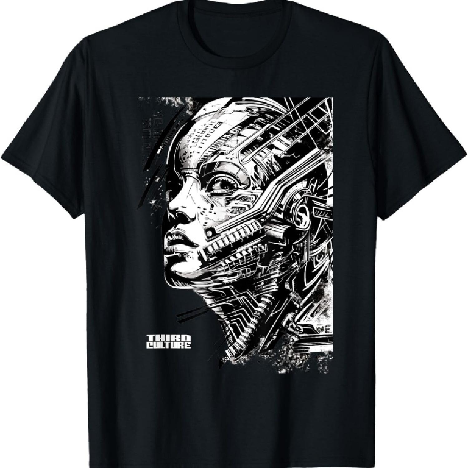 

Киберпанк Киборг Будущее Лицо Футболка XXXXXL чёрный