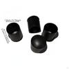 4 Pieces Black Rubber Footrest Cap Hollow Wheelchair Anti-Collision