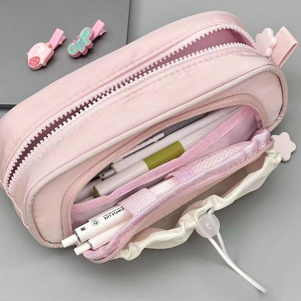 Multi-function Stationery Storage Bag Multi Layered Pen Bag High Quality Stationery Organizer