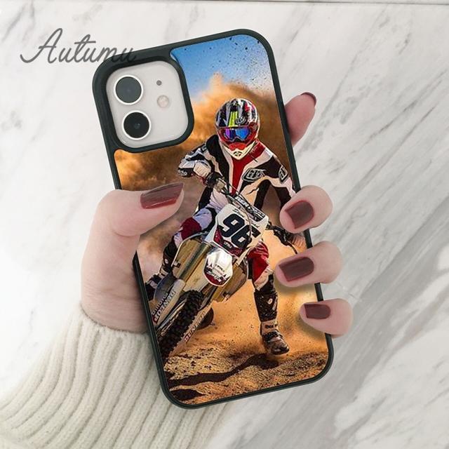 Moto Cross Motorcycle Sports Phone Case for iPhone 11 12 13 14 Pro Max mini X XR XS SE 2020 6 7 8 Plus Galaxy S21 S22 shell