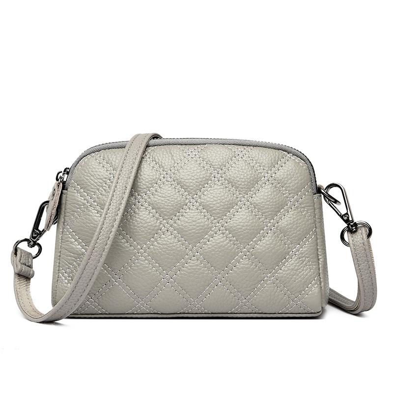 Genuine Leather Messenger Shoulder Bag for Women Simple Bags Feminine Travel Bags