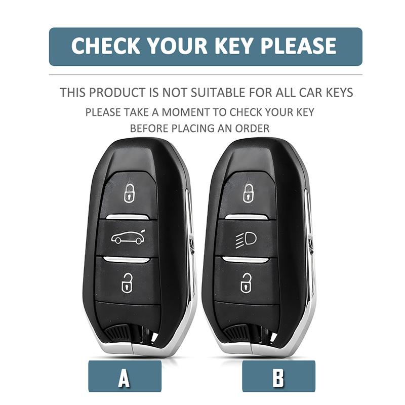 New Tpu Auto Key Fob Case Housing Key Ring Fit For Peugeot 208 3008 5008 2008 Ds5 Ds6 Ds3 Fit For Citroen C5 X7 Rubber Smart Cover Protector