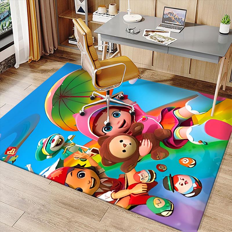 Rainbow Ruby Printed Absorbent Washable Carpet, Non-Slip Bathroom Mats, Kitchen Rugs, Yoga Mat,Living Room Entrance, Camping Picnic Rugs