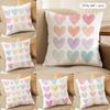 Stylish Cartoon Heart Cushion Cover Square Pillow Bedroom Sofa Leisure Comfort Living Room Home Decoration X