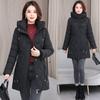 2025 cotton clothes for women winter medium and long new loose cotton-padded jacket thick cotton-padded coat