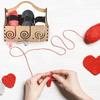 Wood Yarn Dispenser for Crocheting Knitting Project, Wood Yarn Holders with Holes, Wools Yarn Thread Storage Holders